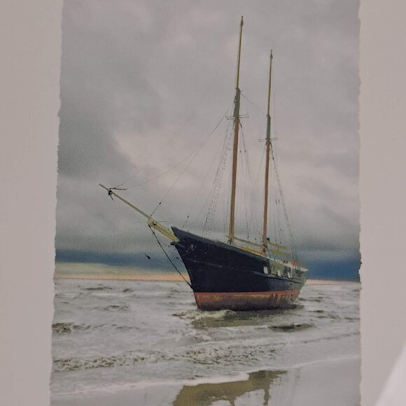 "Shipwreck" Print Black Frame Signed by Artist Scott Griswold - Picture 2 of 7